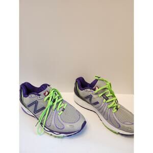 New Balance 890‎ v3 Run Shoes Women's Size 9.5 Grey Multicolor W890SP3 Sneakers